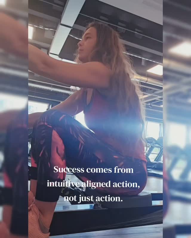 Not all action creates success. Intuitively aligned action does⭐️

www.nicoleta-bot.de 

#awarenesscoach 
#intuition
#fitnessmotivation 
#yogateacher