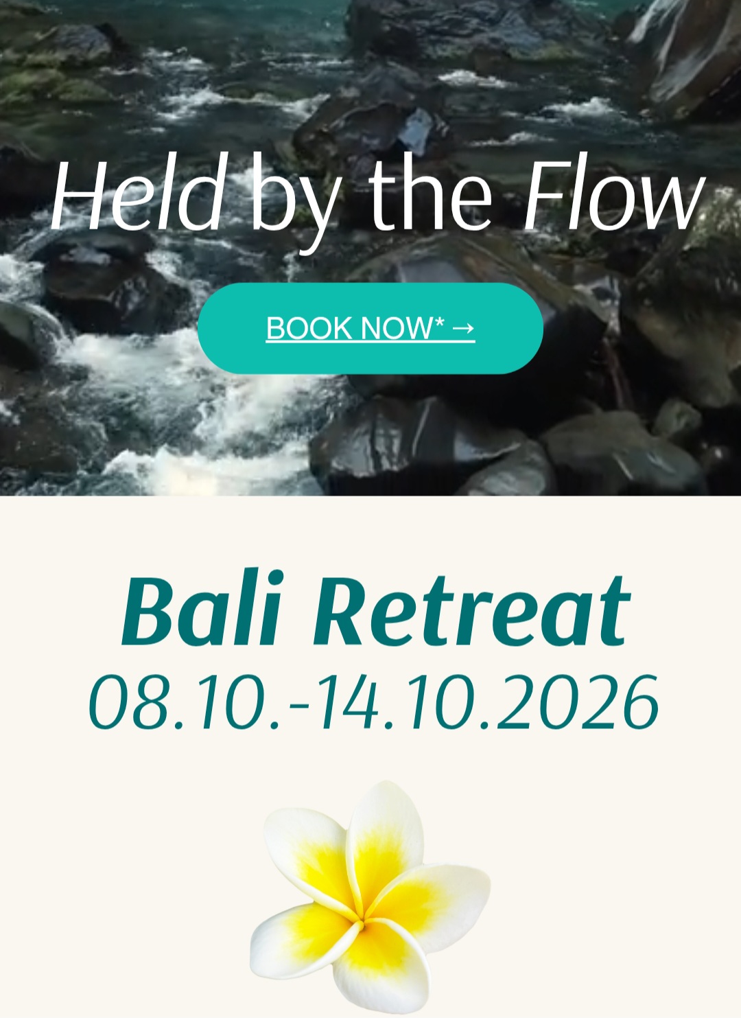 Held by the Flow Bali Yoga Retreat